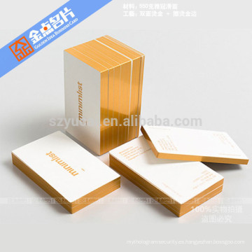 Eco-frinedly impresión offset tarjetas de visita de lujo personalizado